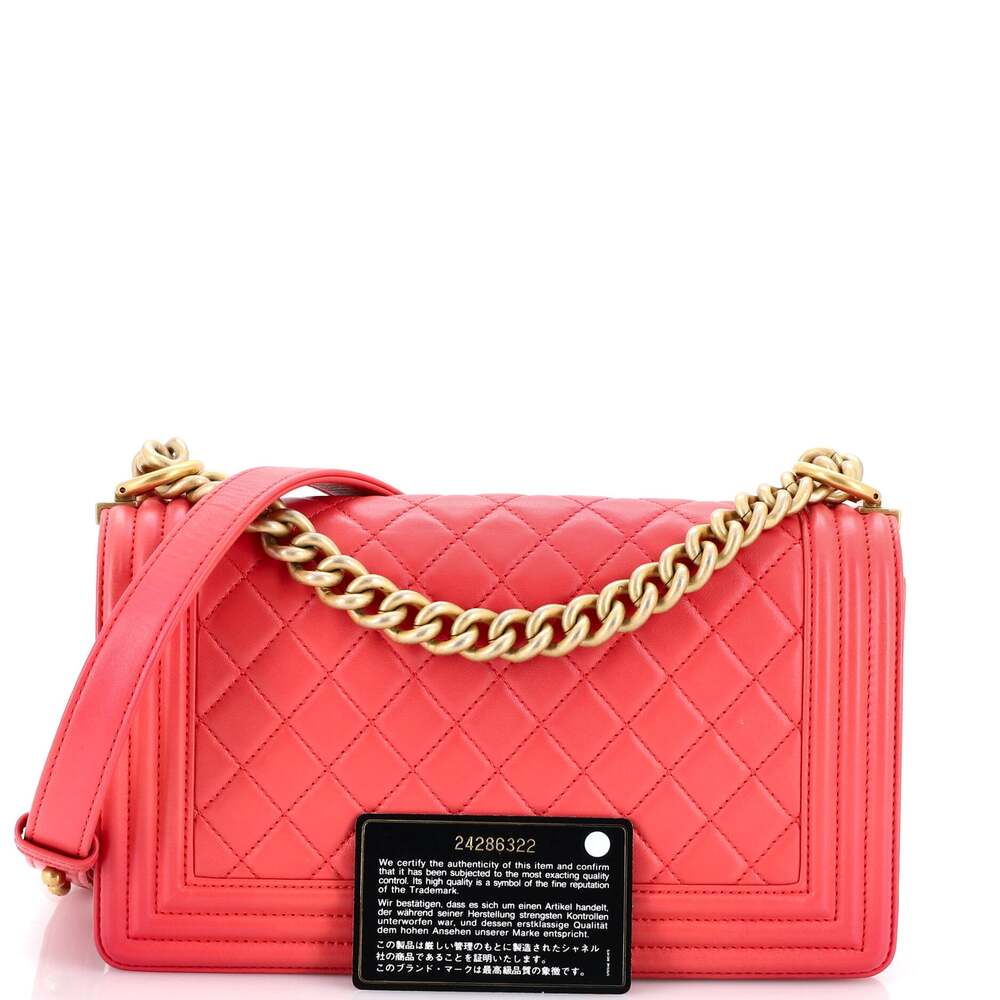Chanel Boy Flap Bag Quilted Lambskin #254983C36B - Picture 2 of 7